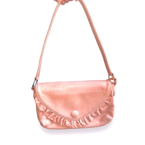 Y2k romantic ruffle Love cat leather shoulder bag Valentine’s edition - Picture 6 of 13